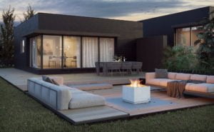 Eldstad för uteplats och trädgård